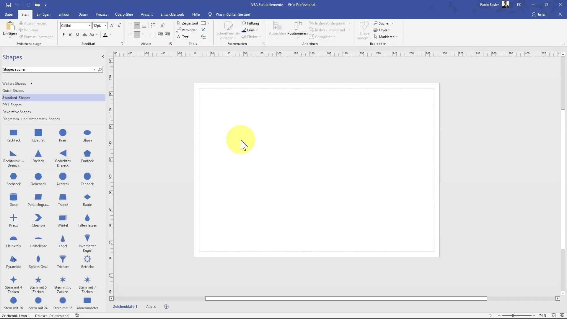 Cambiare i colori delle forme in Visio con VBA