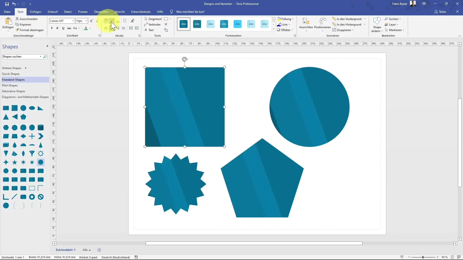 Utilizzare in modo efficace i disegni e le varianti in MS Visio