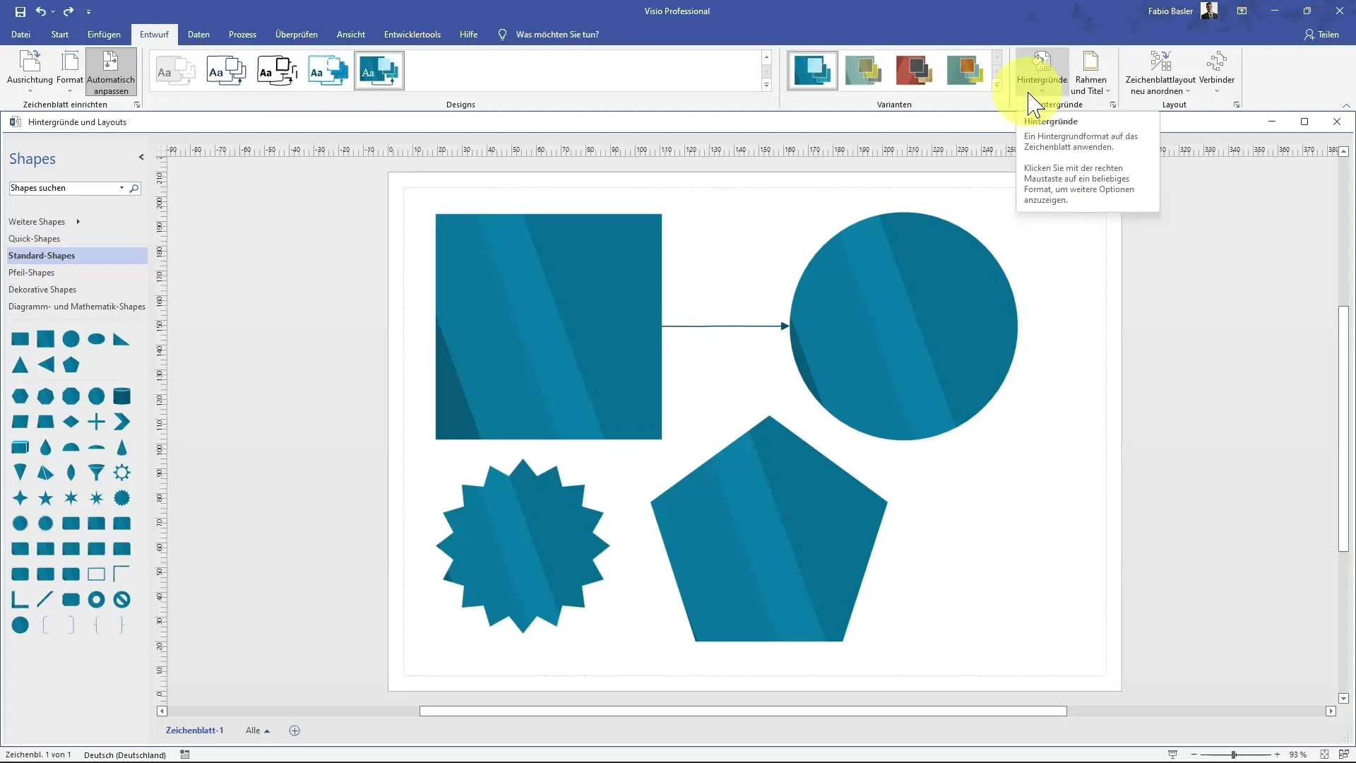 Istruzioni per l'adattamento efficace degli sfondi in MS Visio