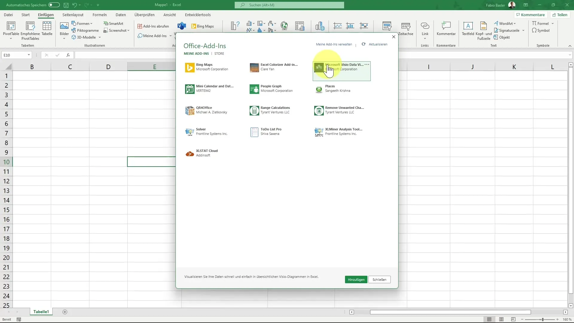 Creazione di diagrammi professionali con Visio Data Visualizer in Excel