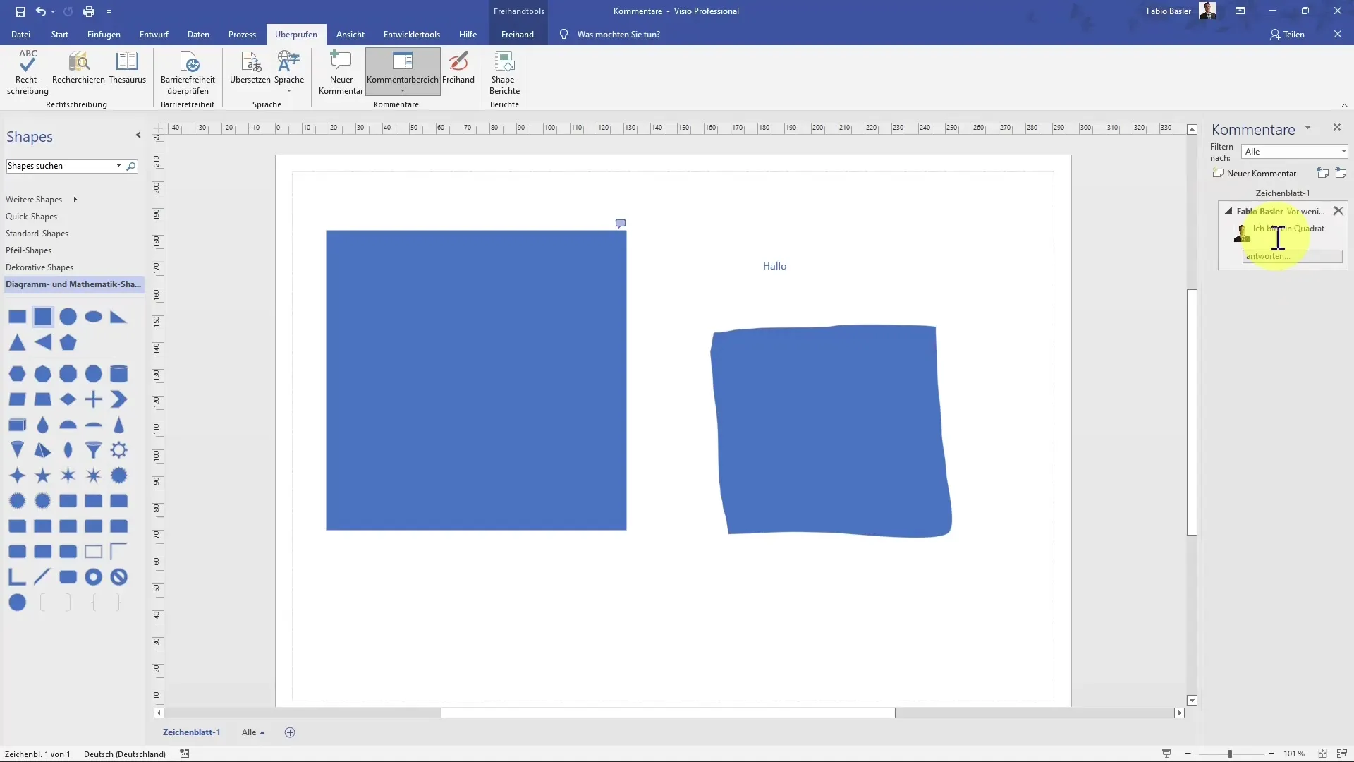Utilizzare e personalizzare i commenti in Visio