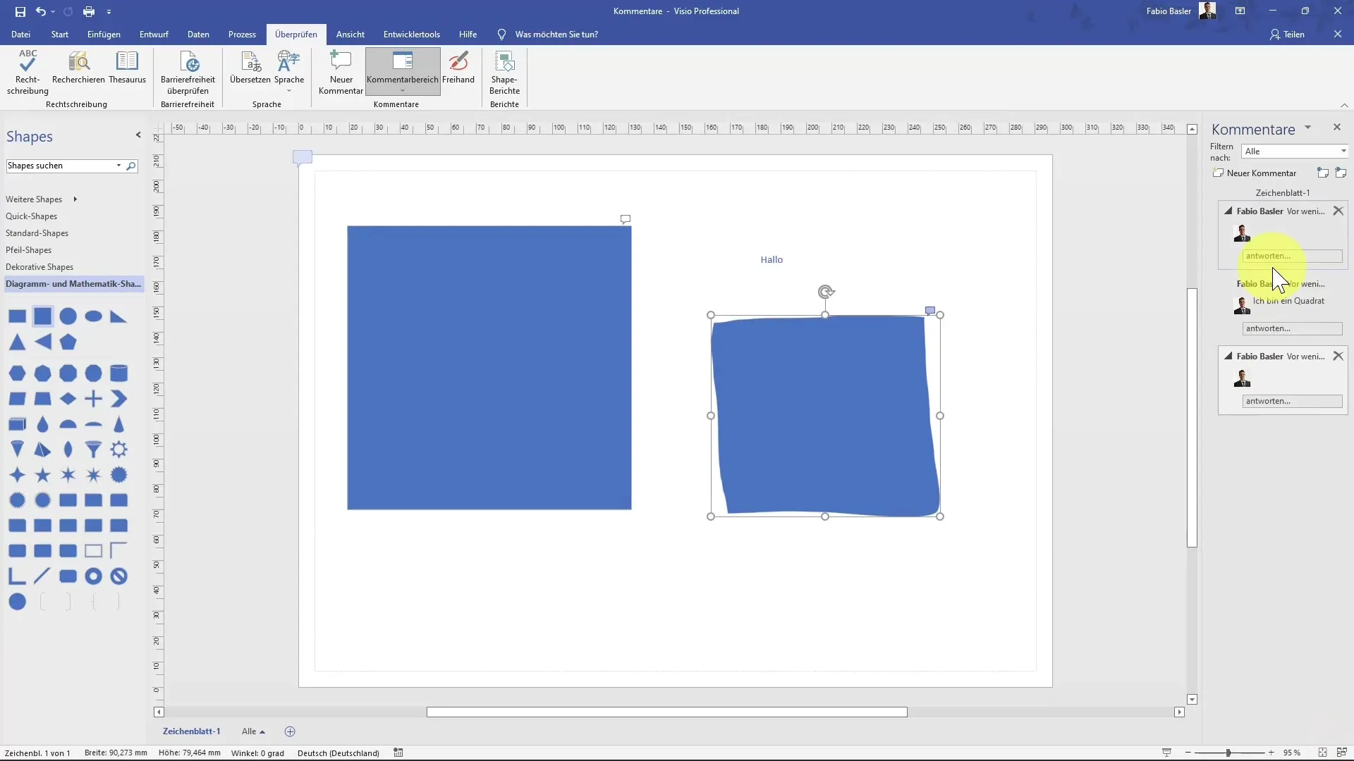 Utilizzare e personalizzare i commenti in Visio