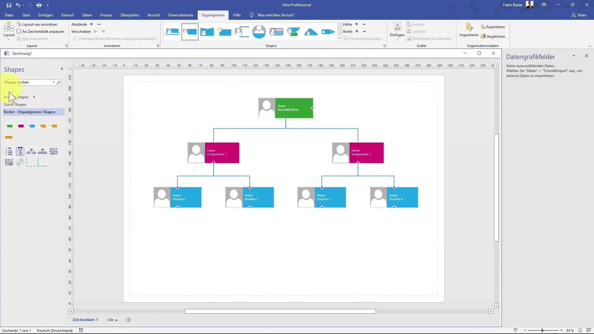 Creare con successo un organigramma in MS Visio