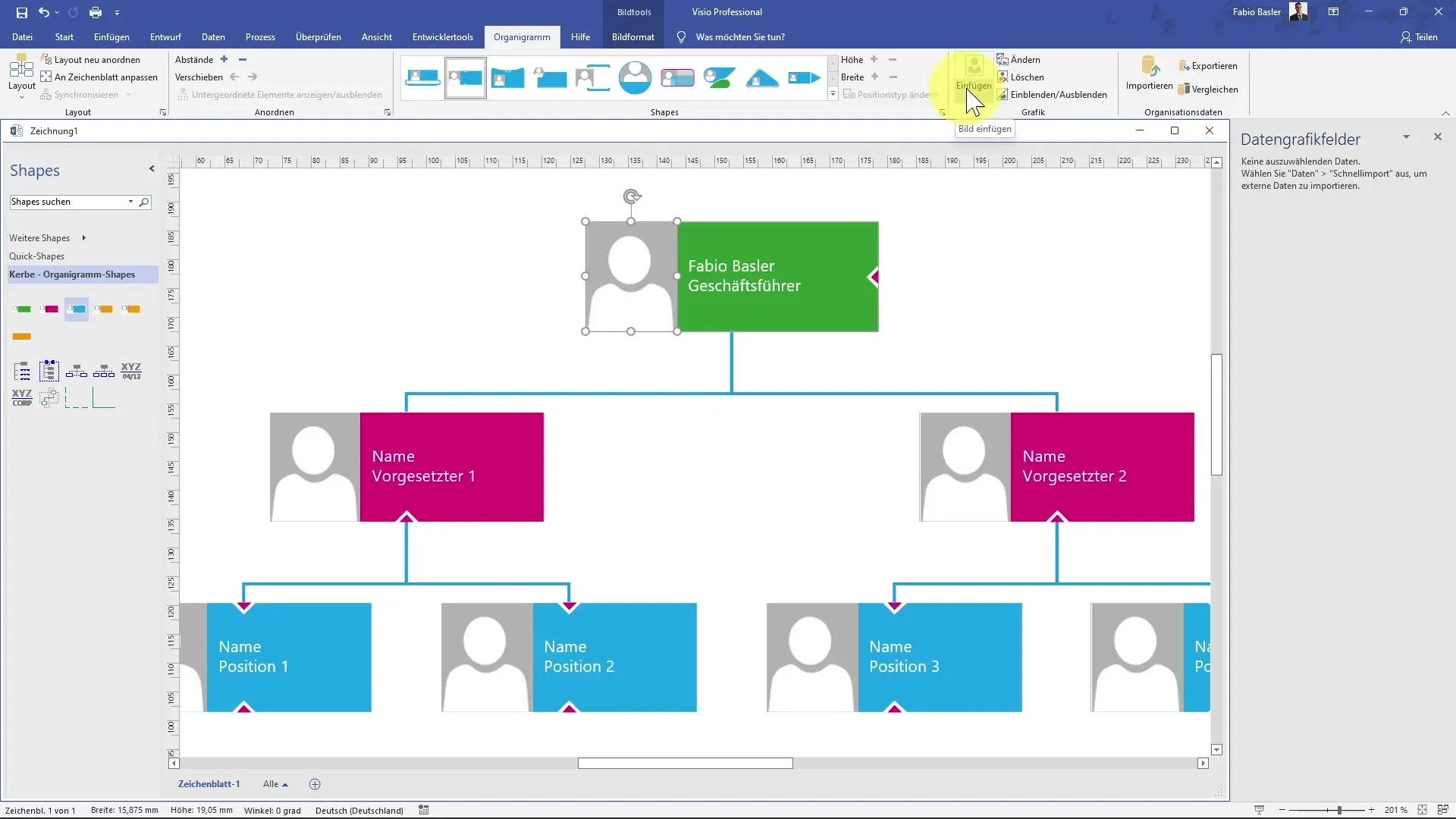 Creare con successo un organigramma in MS Visio