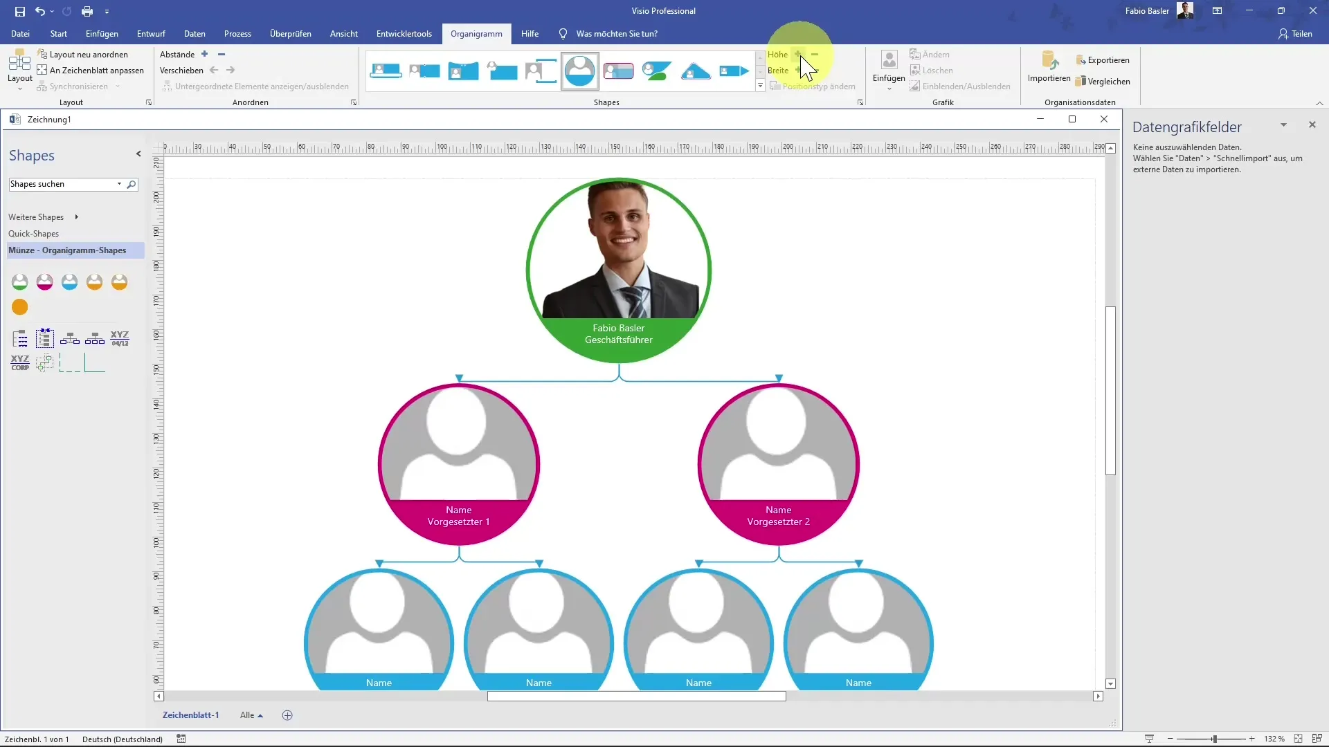 Creare con successo un organigramma in MS Visio