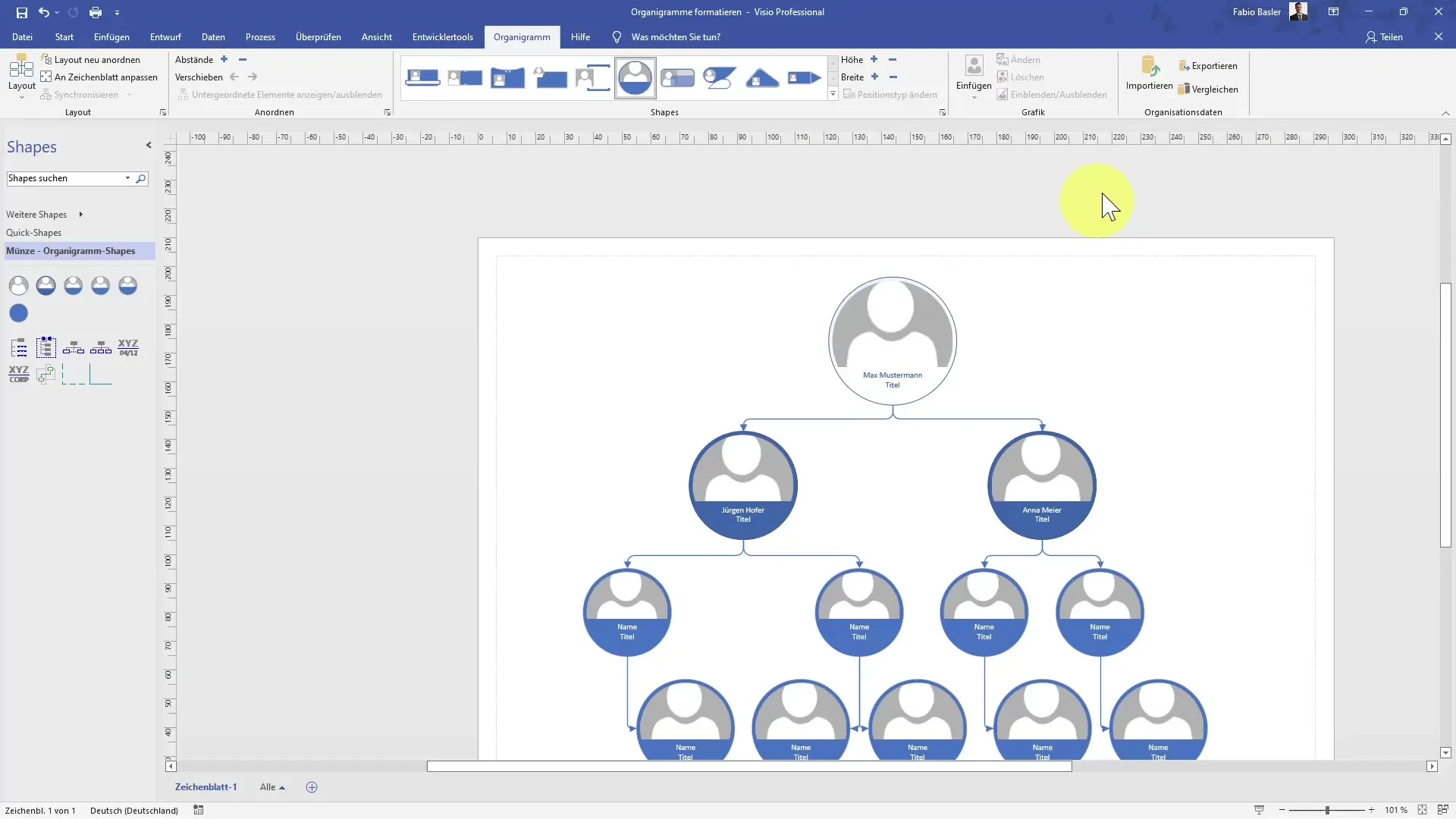 Creare organigrammi in Visio in modo efficiente tramite importazione ed esportazione di dati