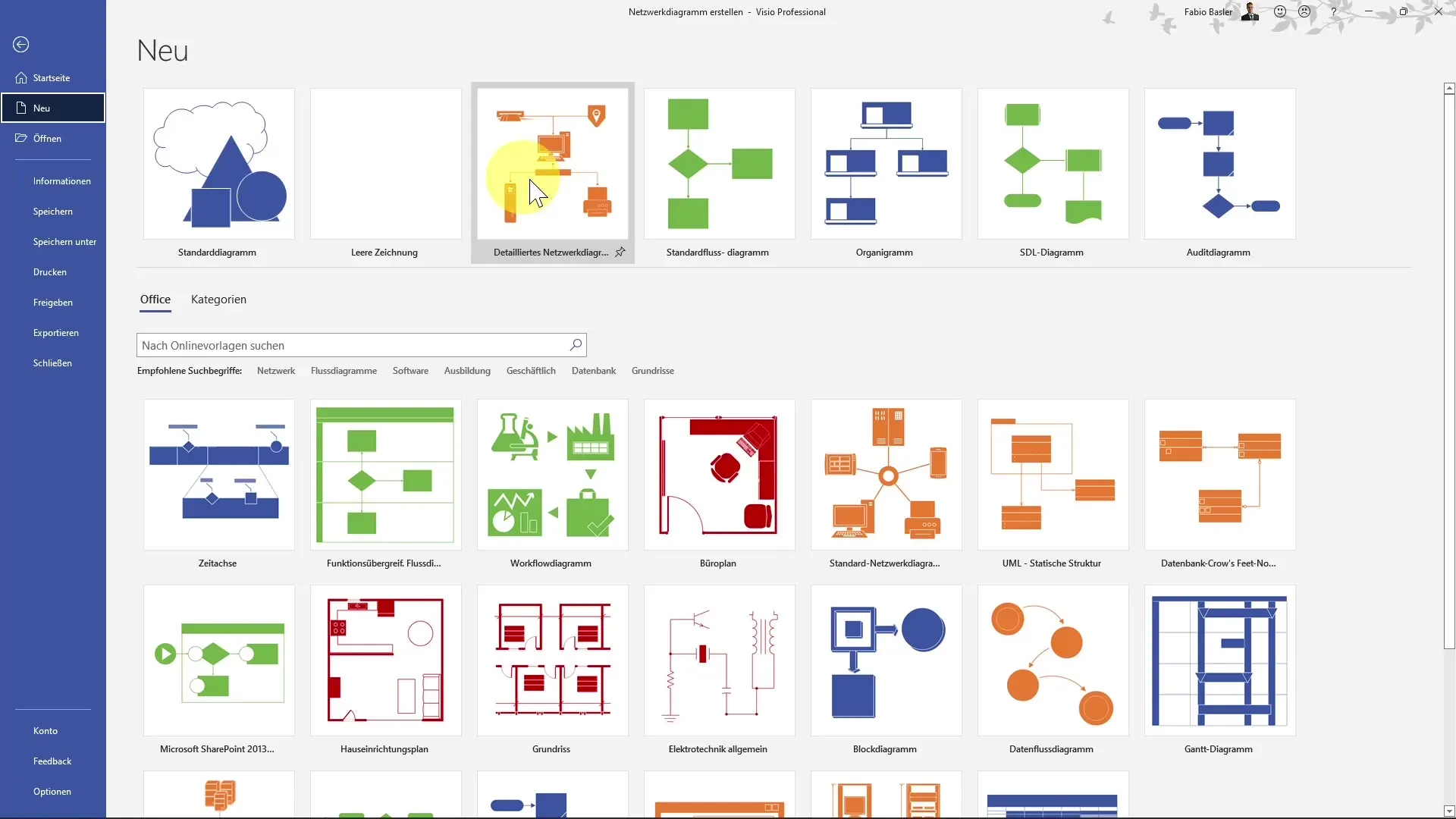 Creare un diagramma di rete in MS Visio