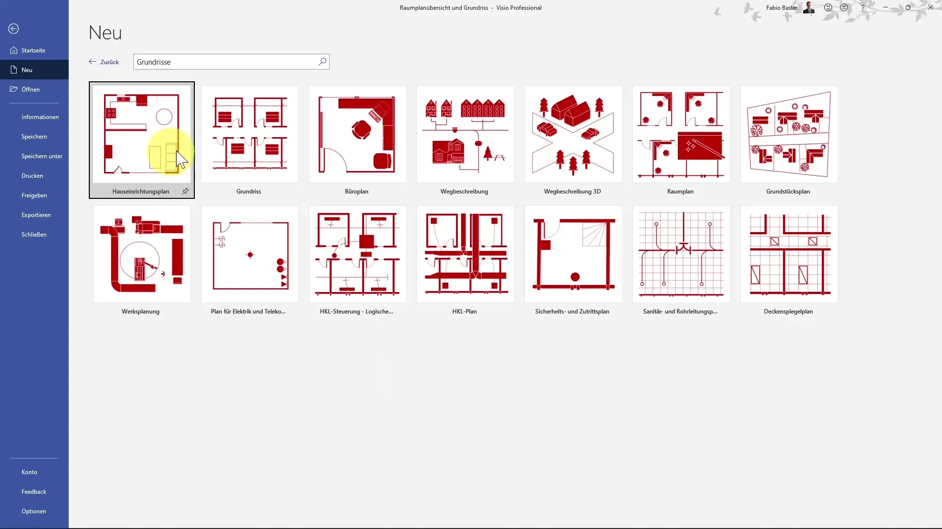 Creazione di piani di layout in MS Visio per piantine e disposizioni