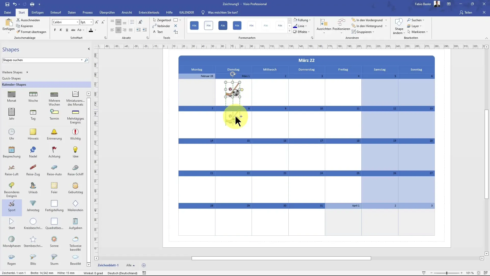 Creare diagrammi di calendario efficaci in MS Visio