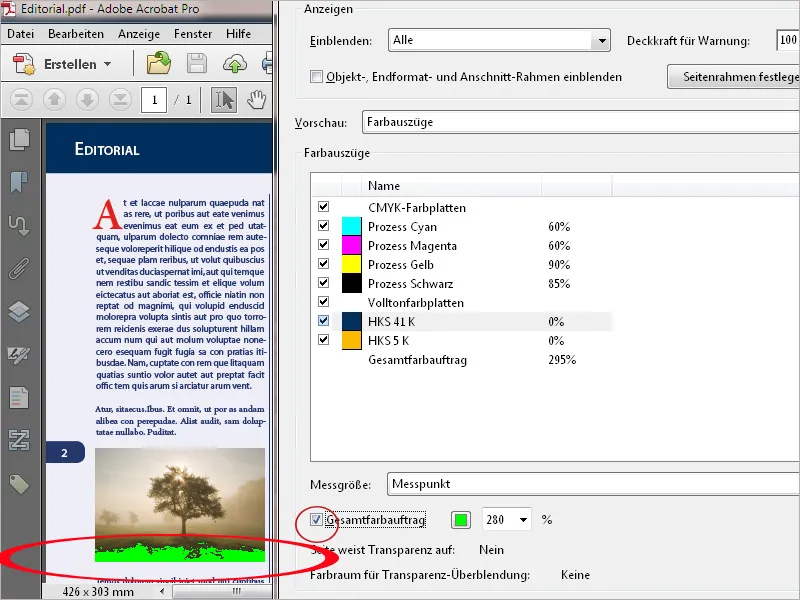 Die Werkzeuge der Druckproduktion in Acrobat