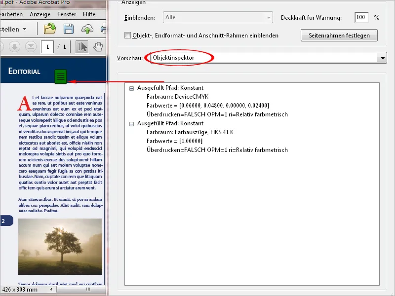Die Werkzeuge der Druckproduktion in Acrobat