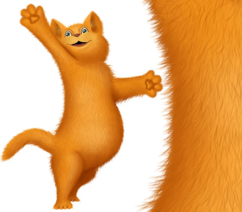 Illustrazione - In caccia di pesci! - Parte 1 - Schizzo - Dipingere un gatto