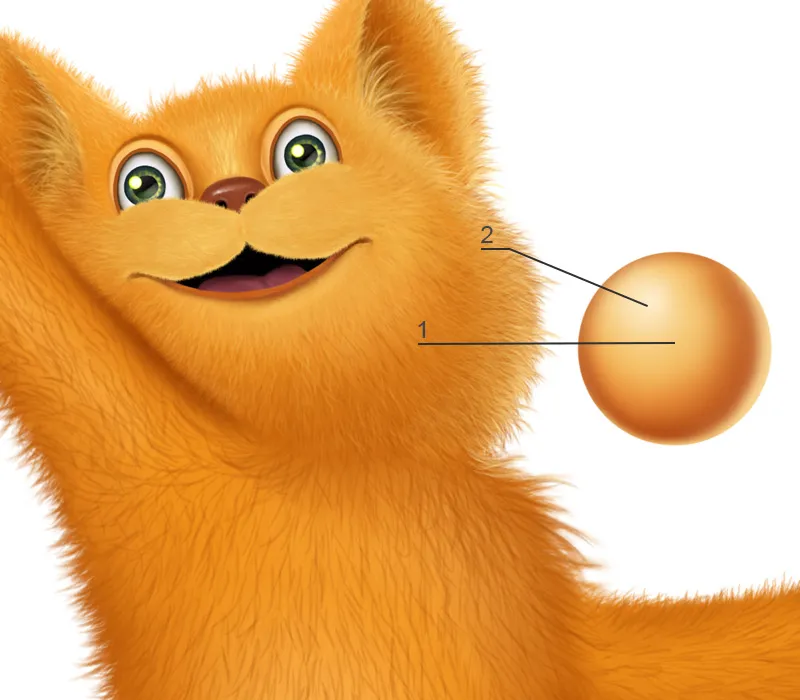 Illustrazione - All' caccia ai pesci! - Parte 1 - Bozza - Dipingere gatto