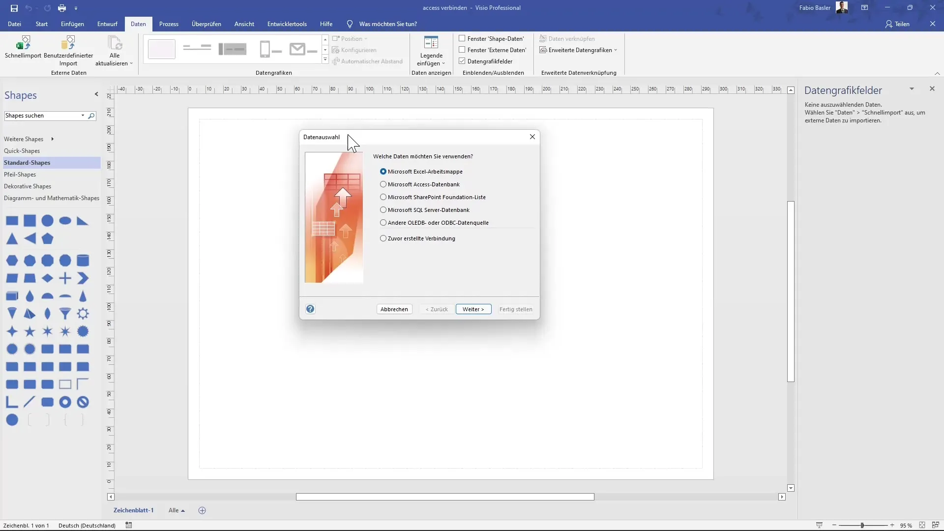 Collegare il database di Access a Microsoft Visio