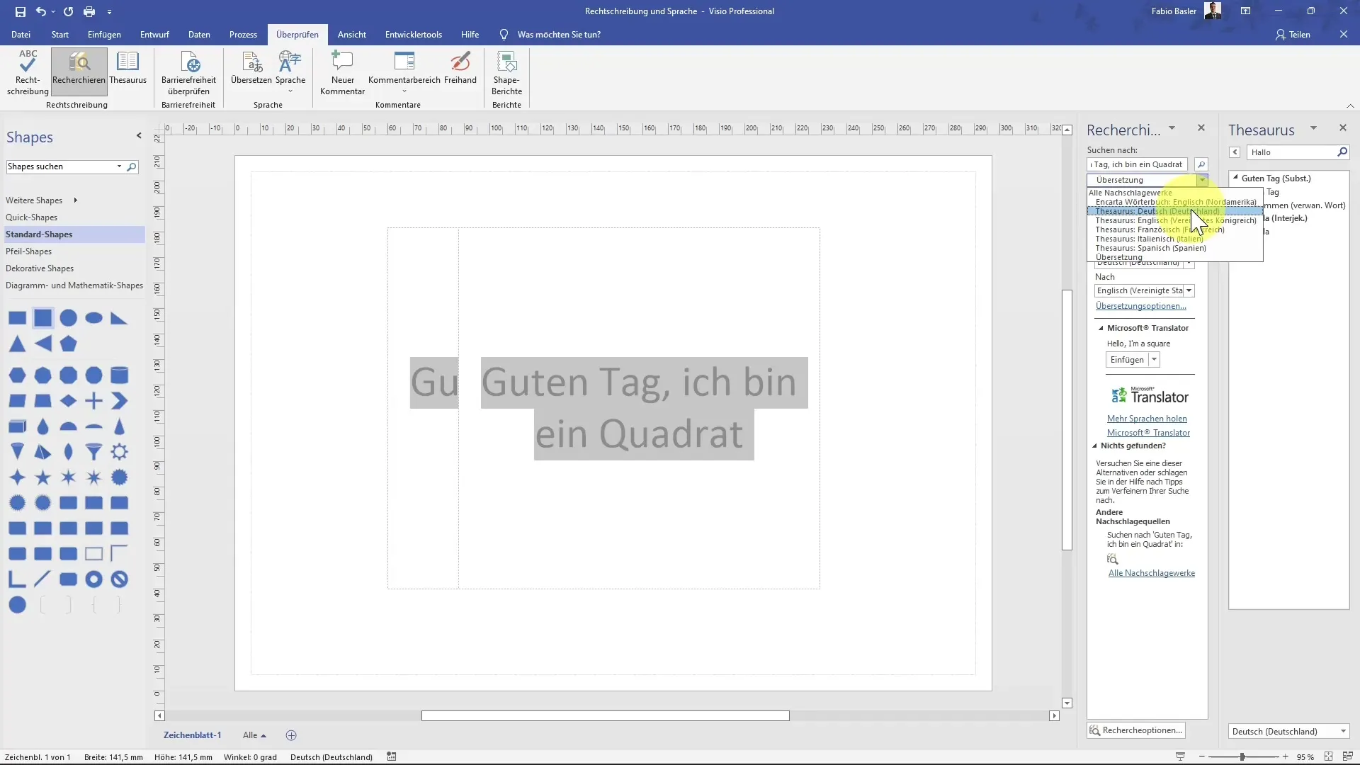 Utilizzo efficace dell'ortografia e del linguaggio in MS Visio