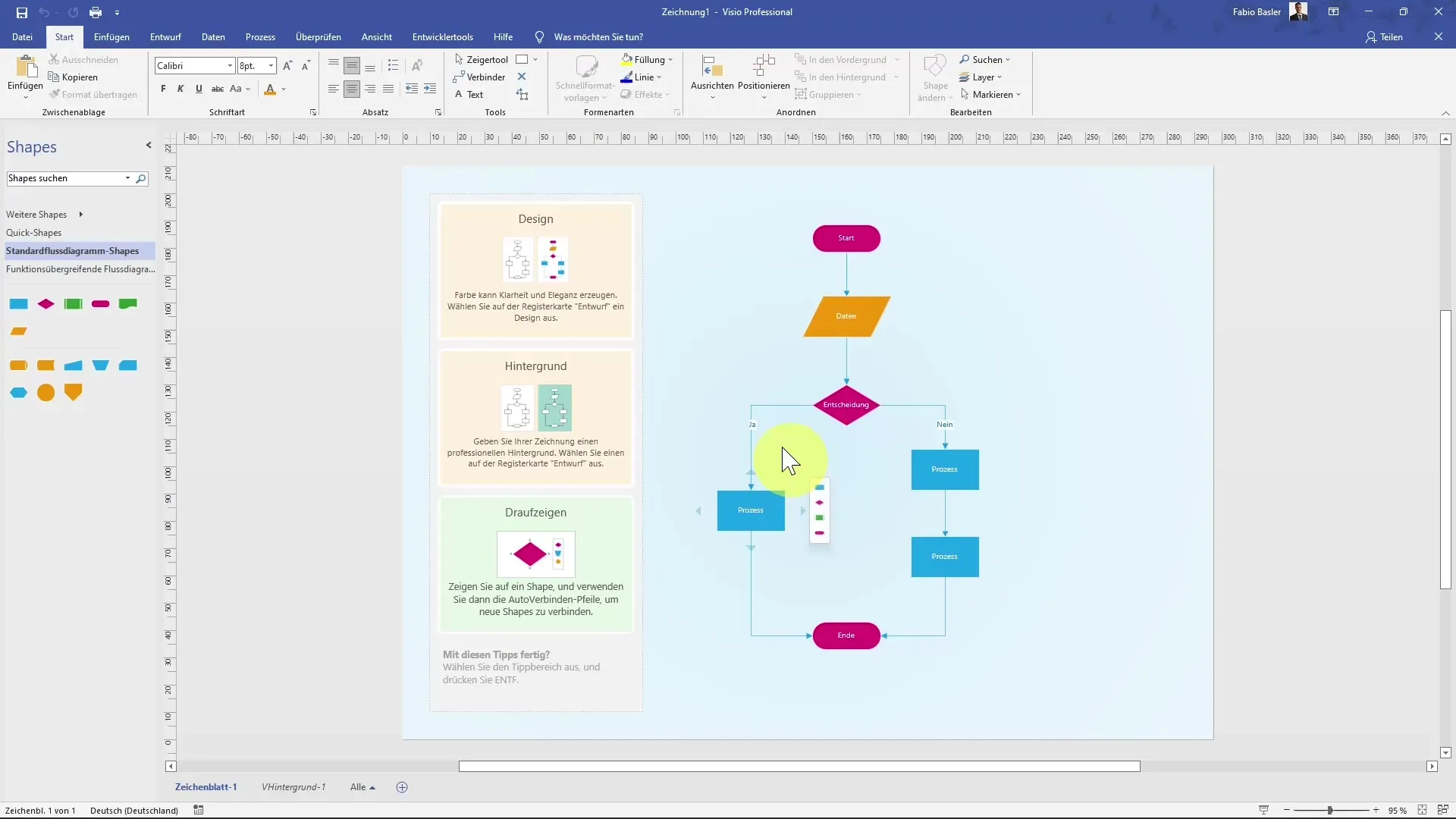 Creare facilmente un diagramma di flusso in MS Visio