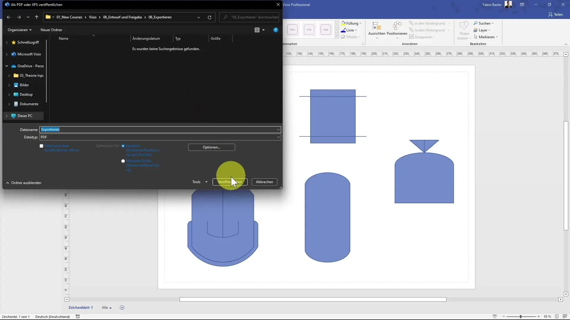 Esportare in modo efficiente disegno di Visio