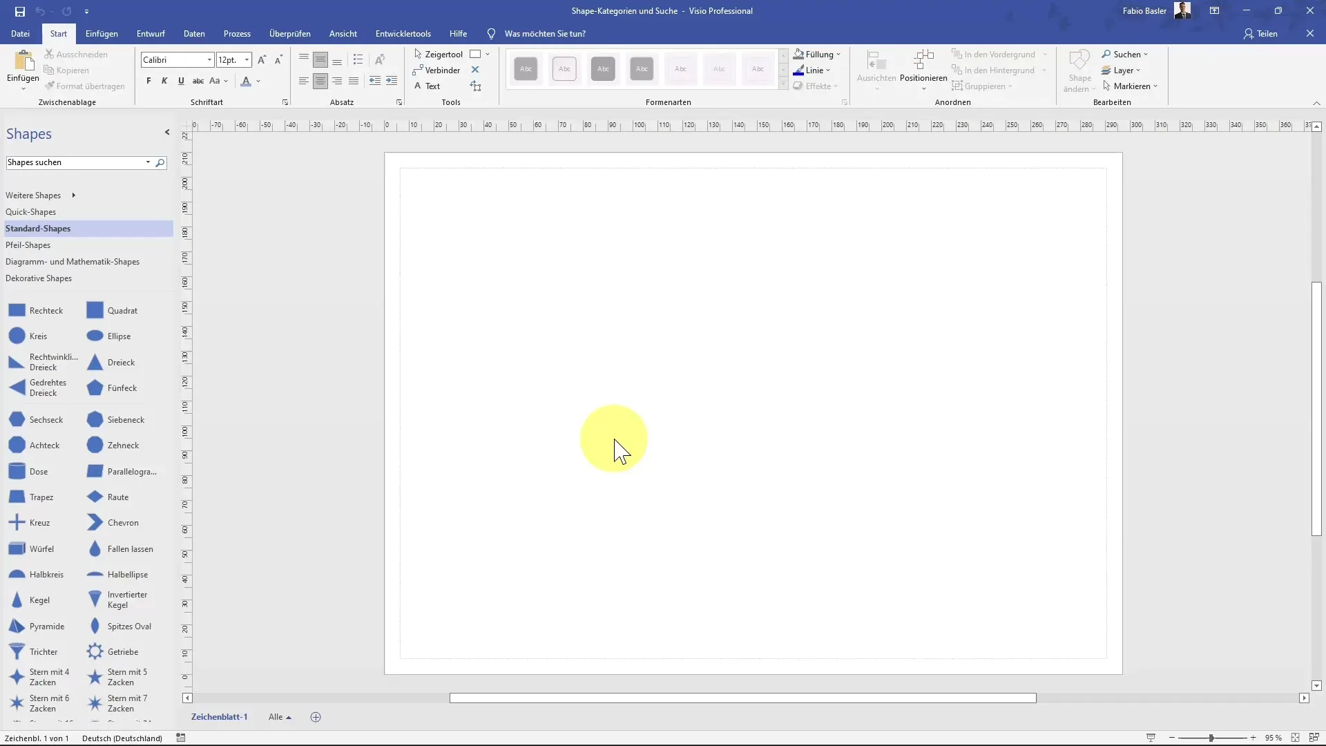 Kategori Bentuk dan Pencarian di MS Visio