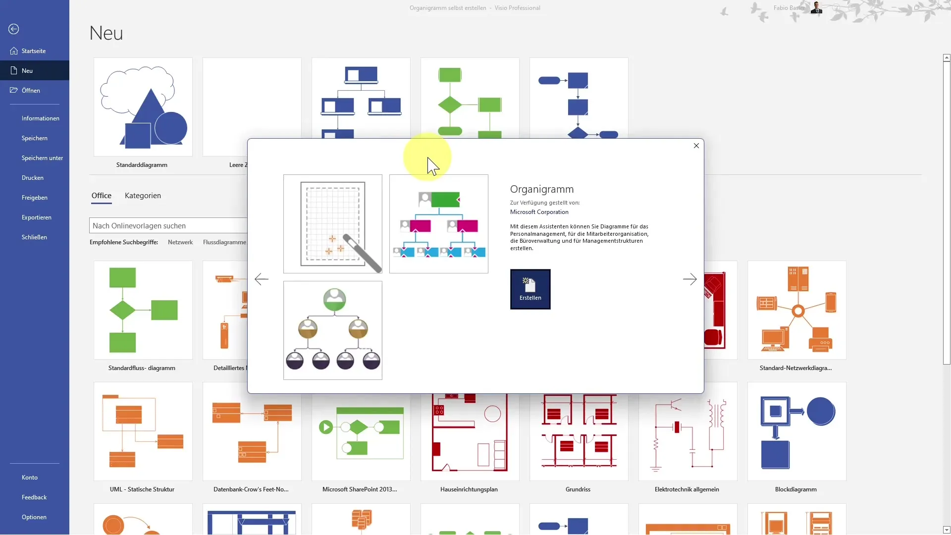 Creare un organigramma completamente personalizzato in MS Visio
