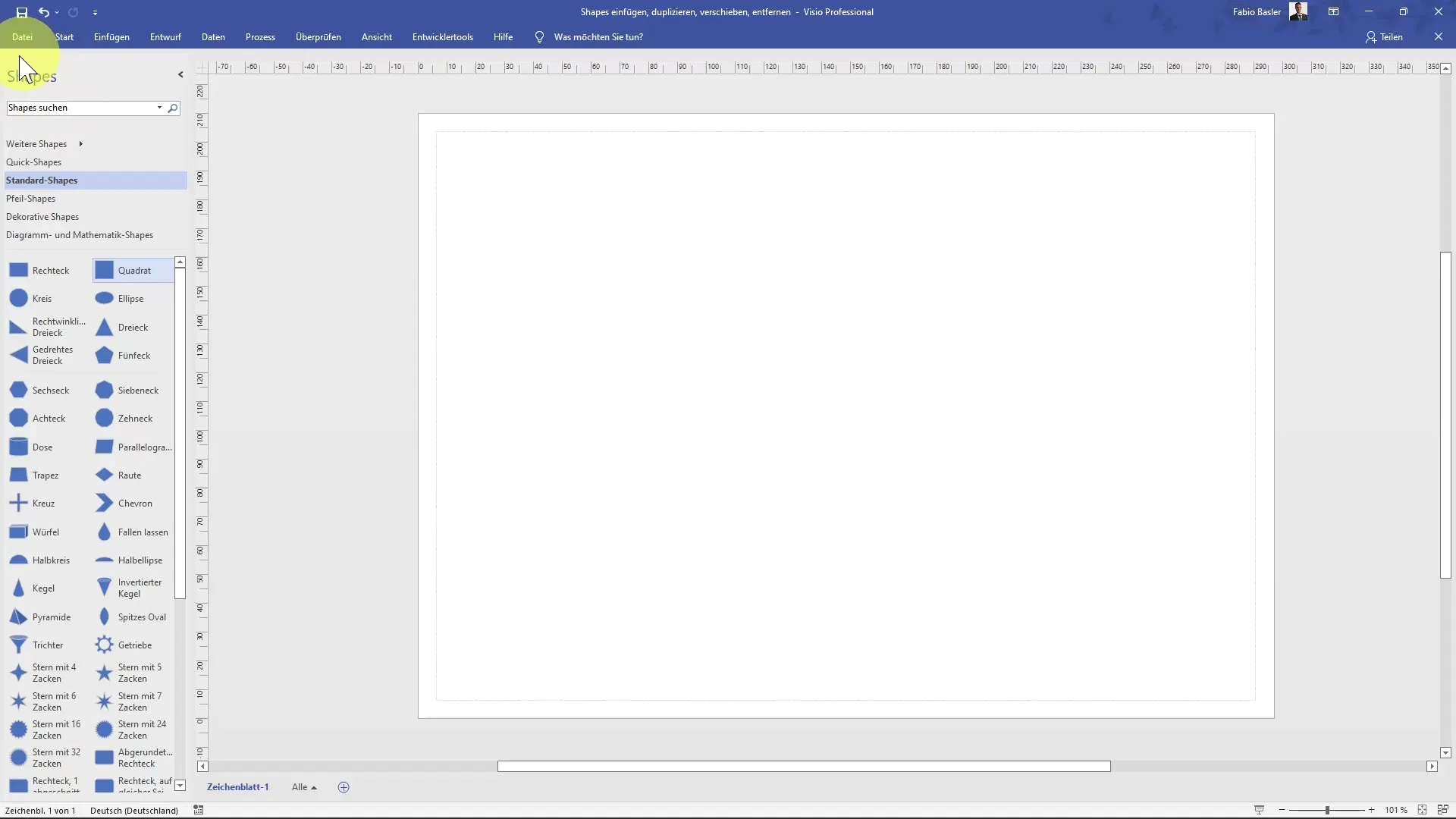 Gestire le forme in modo efficiente in MS Visio