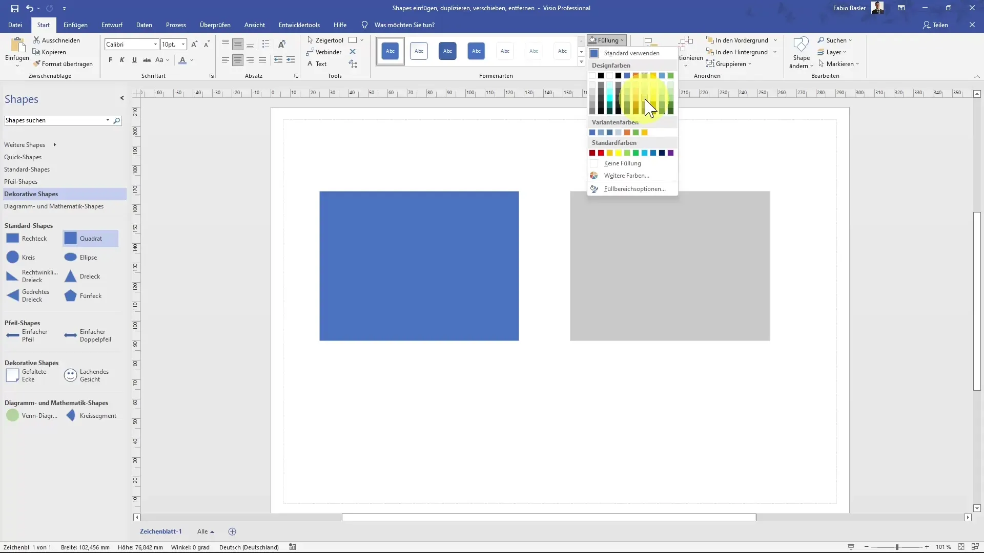 Gestire le figure in modo efficiente in MS Visio