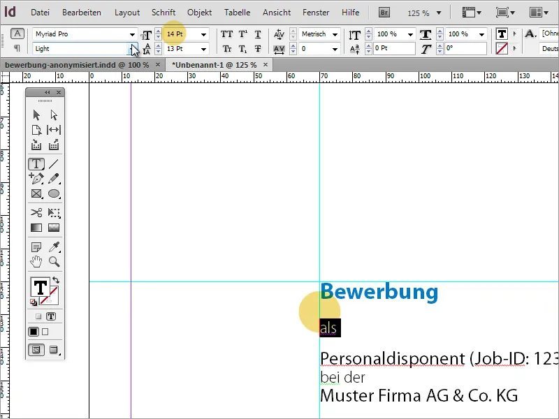 Mendesain desain lamaran kerja profesional: gaya minimalis