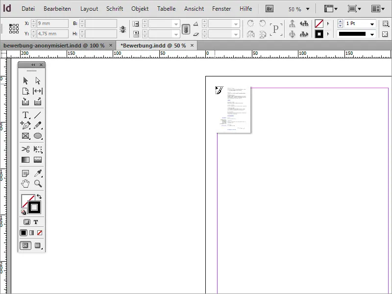 Membuat desain aplikasi pekerjaan profesional: gaya minimalis.