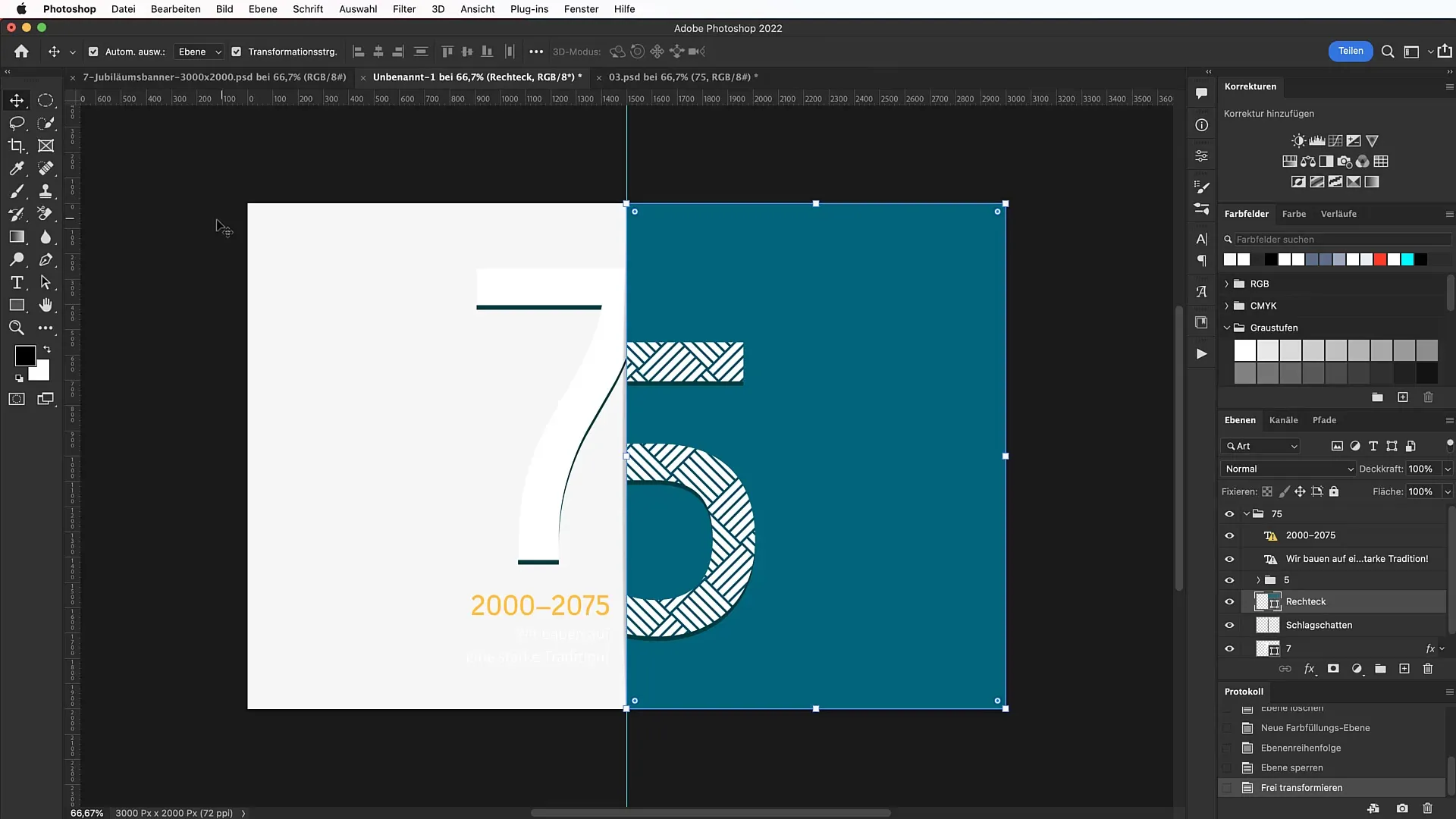 Banner commemorativo in Photoshop