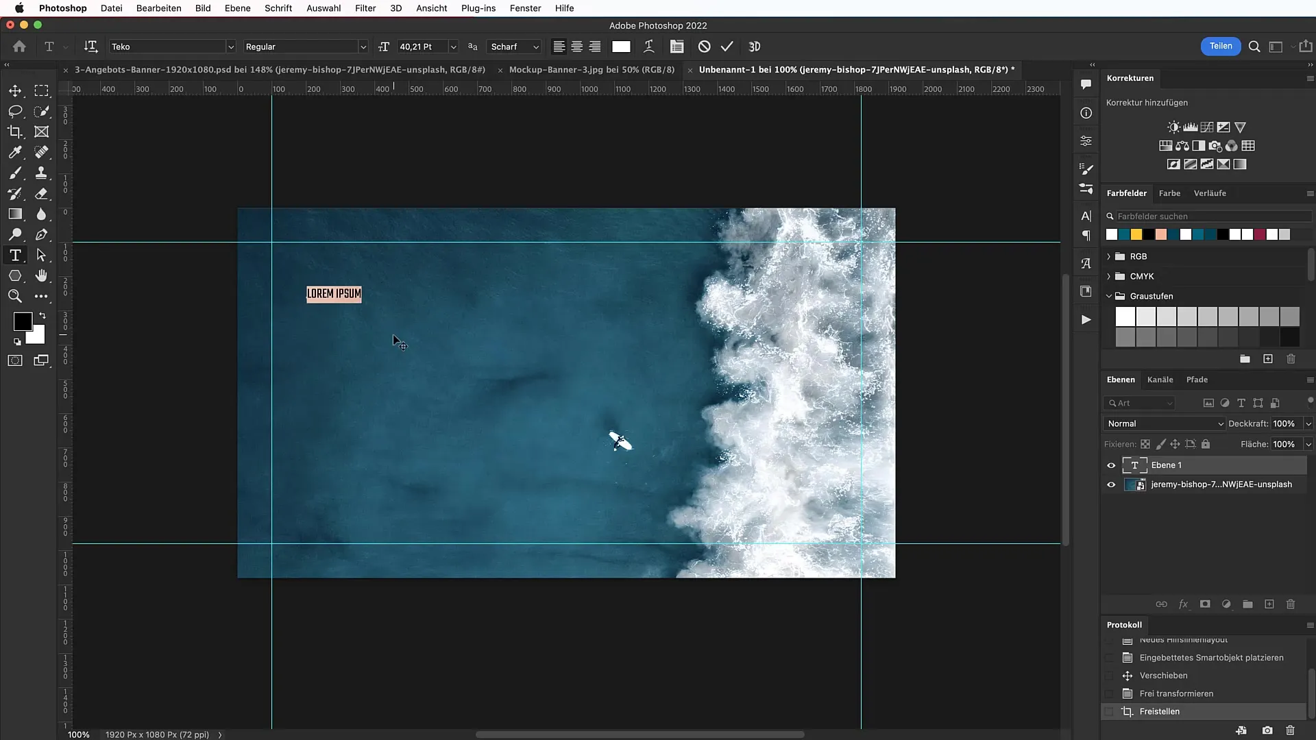 Crear un banner en Photoshop: paso a paso