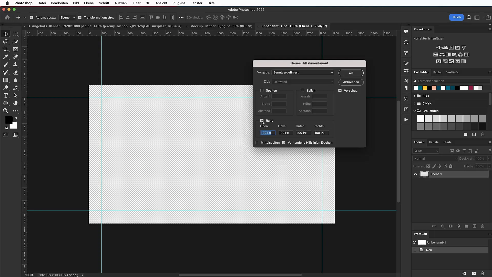Crear un banner en Photoshop: Paso a paso