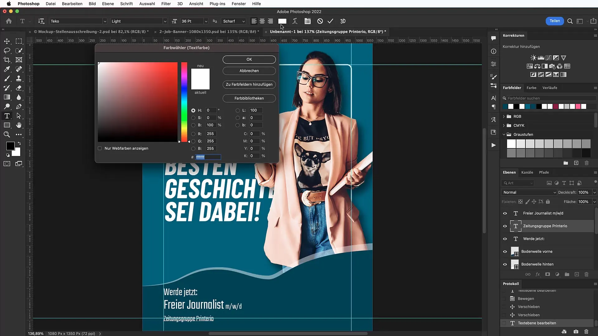 Diseñar un banner de trabajo atractivo para las redes sociales