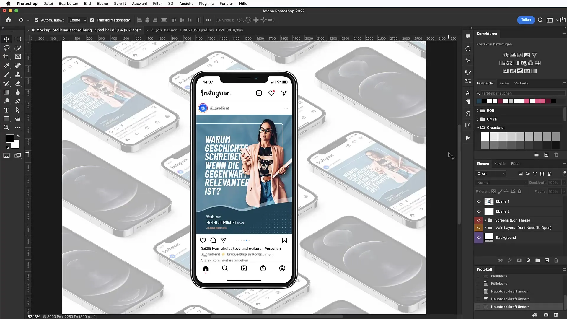 Diseñar un atractivo banner de trabajo para redes sociales