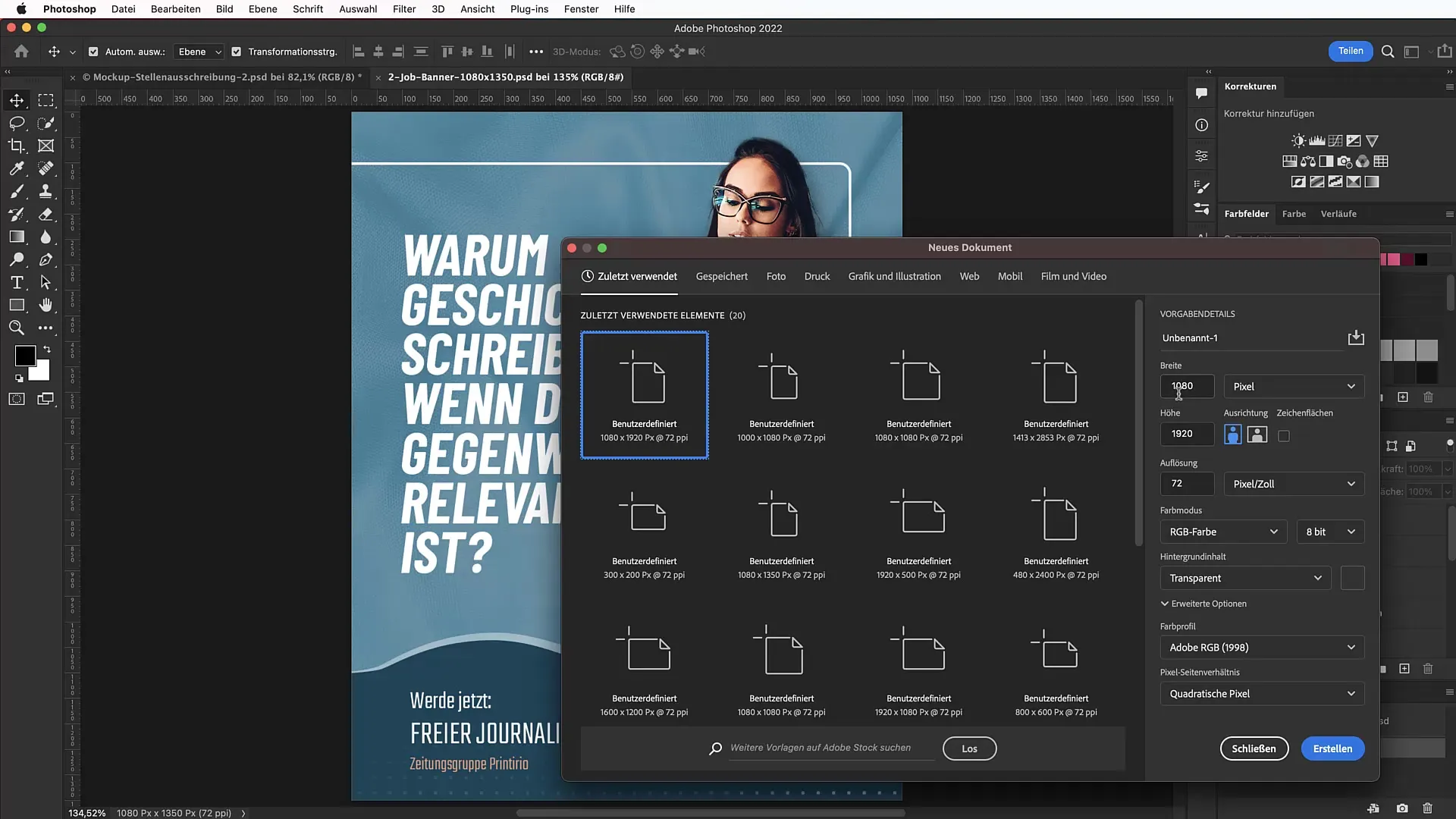 Diseñar un banner de trabajo atractivo para redes sociales