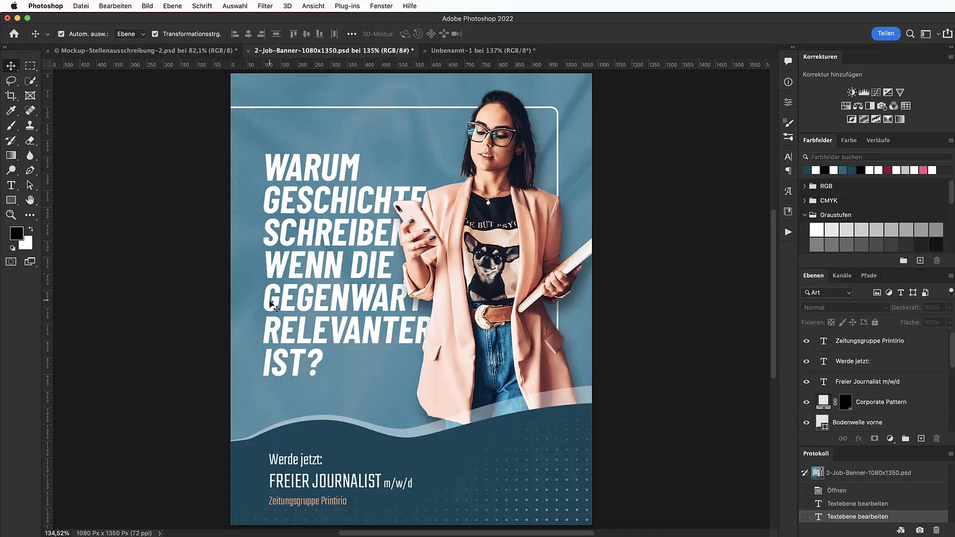 Diseñar un banner de trabajo atractivo para redes sociales
