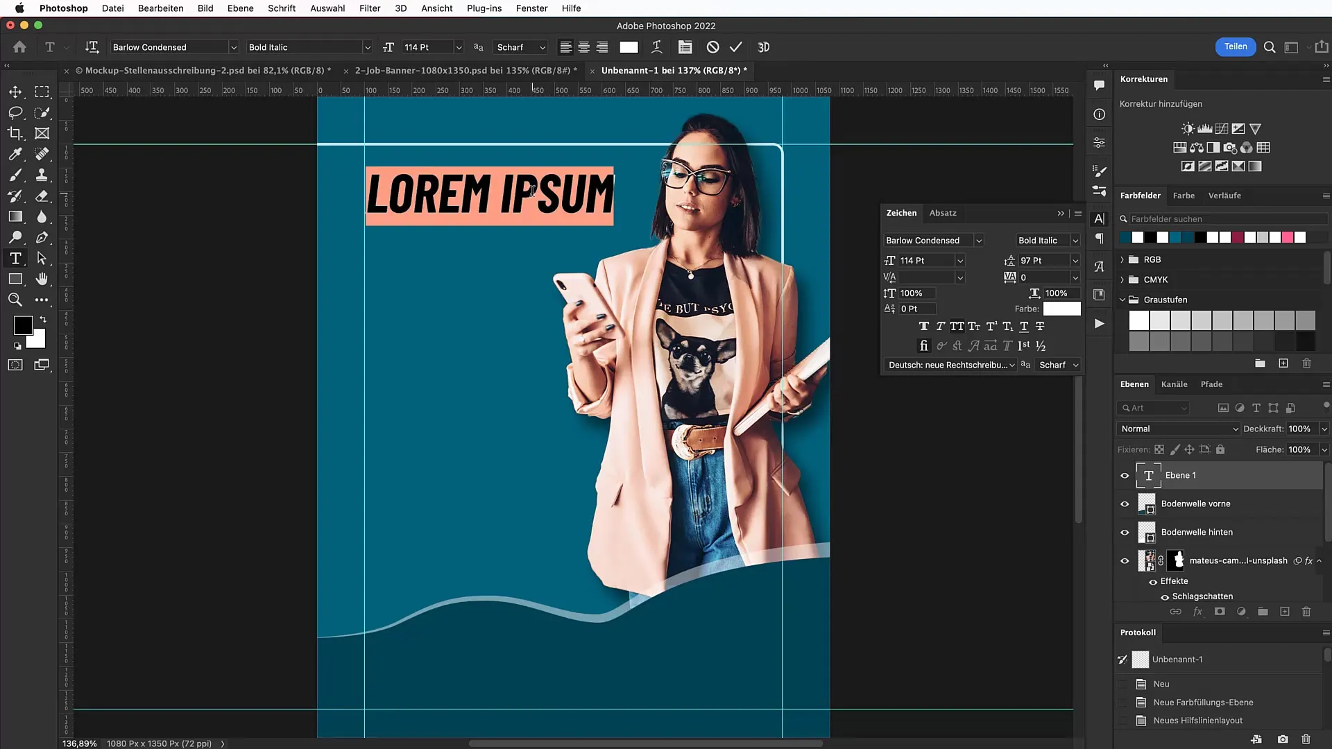 Diseñar un banner de trabajo atractivo para redes sociales