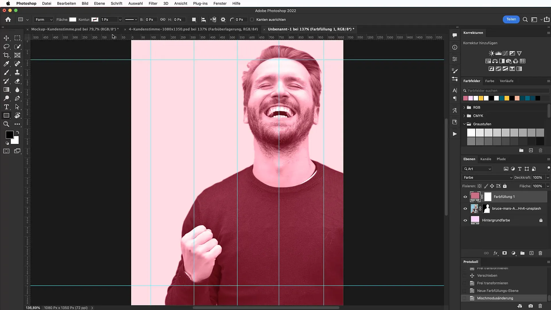 Menampilkan ulasan pelanggan secara kreatif di Photoshop