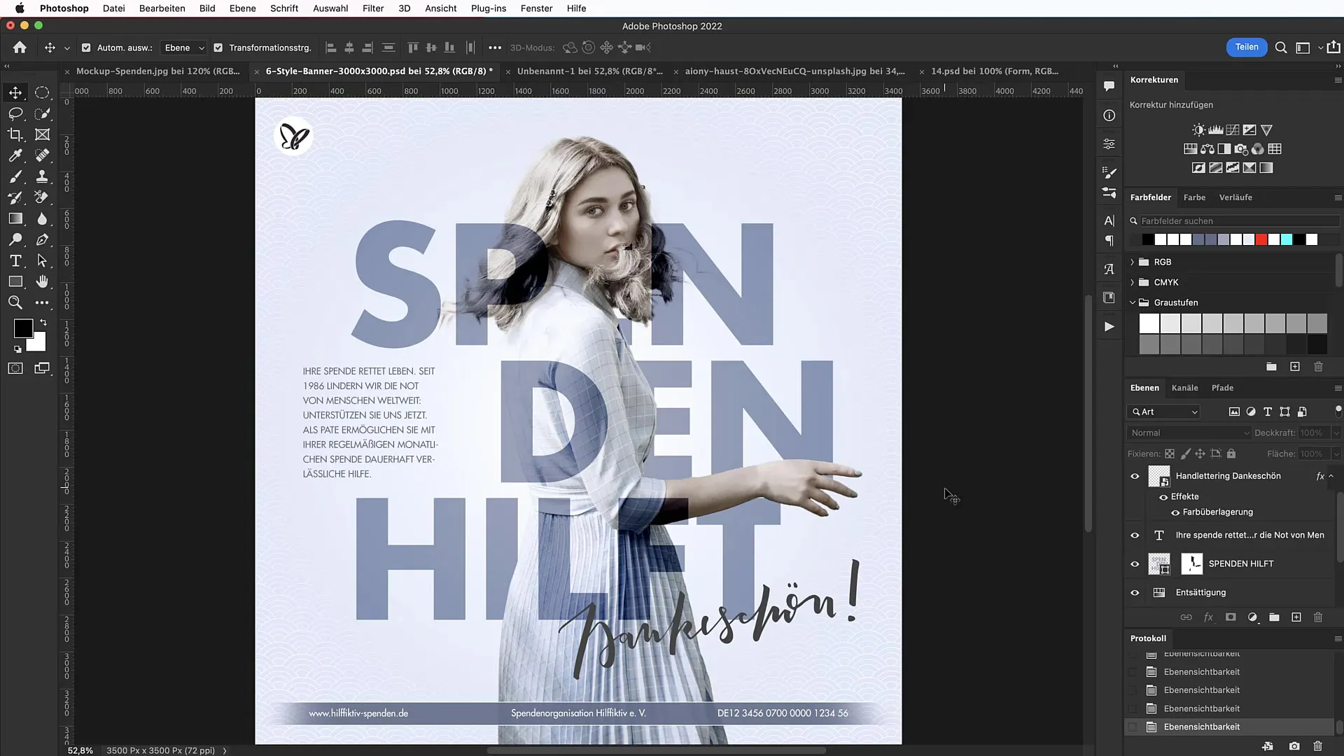 Navrhni typografický banner v programe Photoshop
