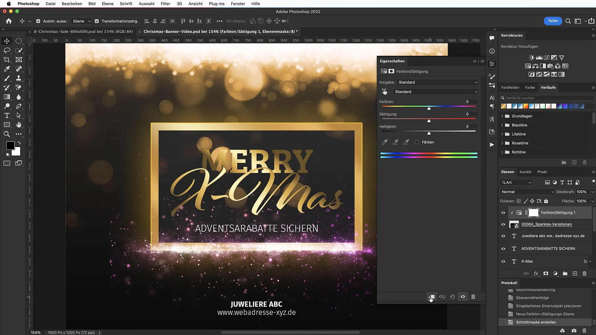 Banner de Crăciun în Photoshop: Creare design festiv