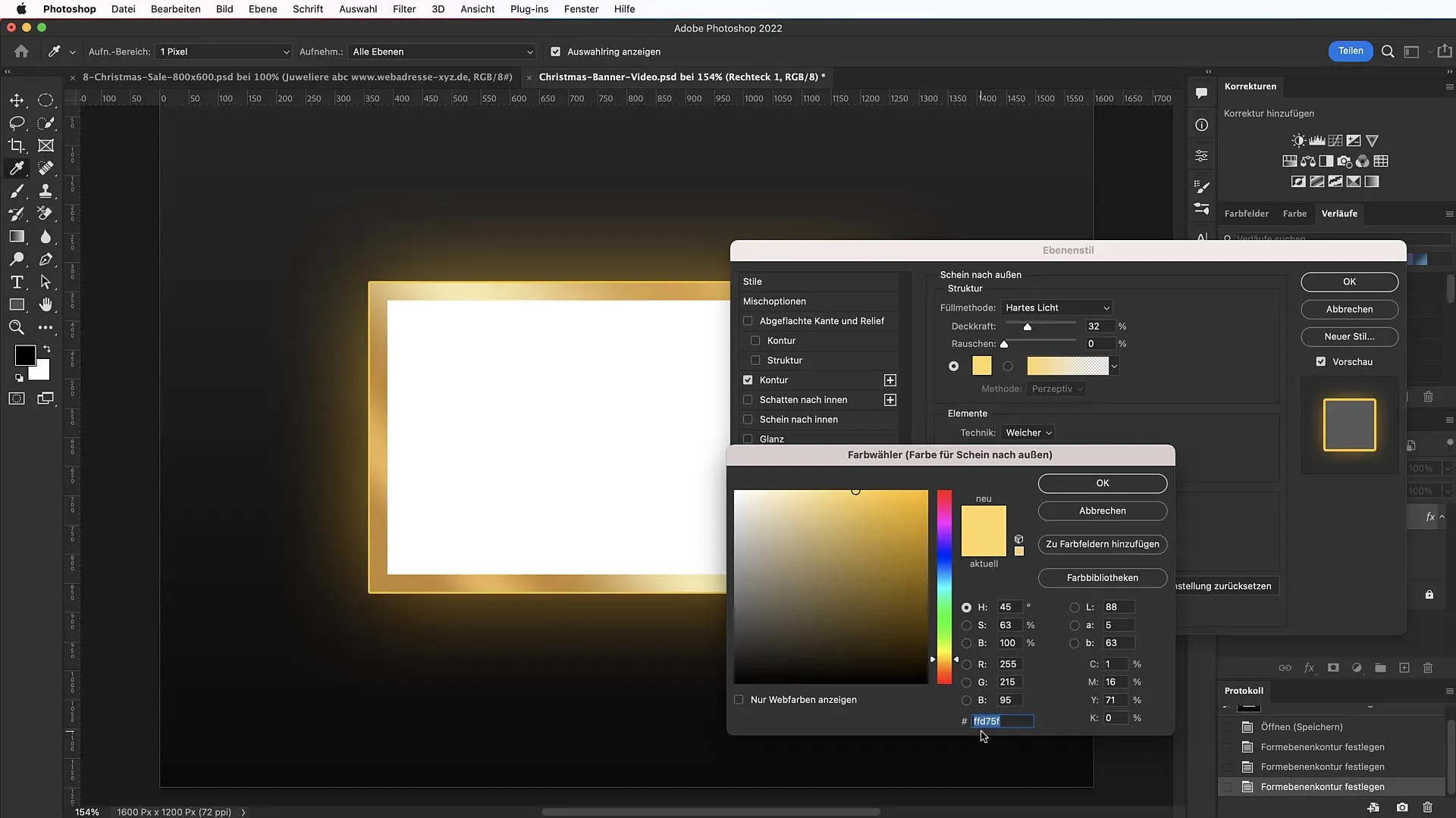 Crearea unui banner de Crăciun în Photoshop: Realizarea unui design festiv