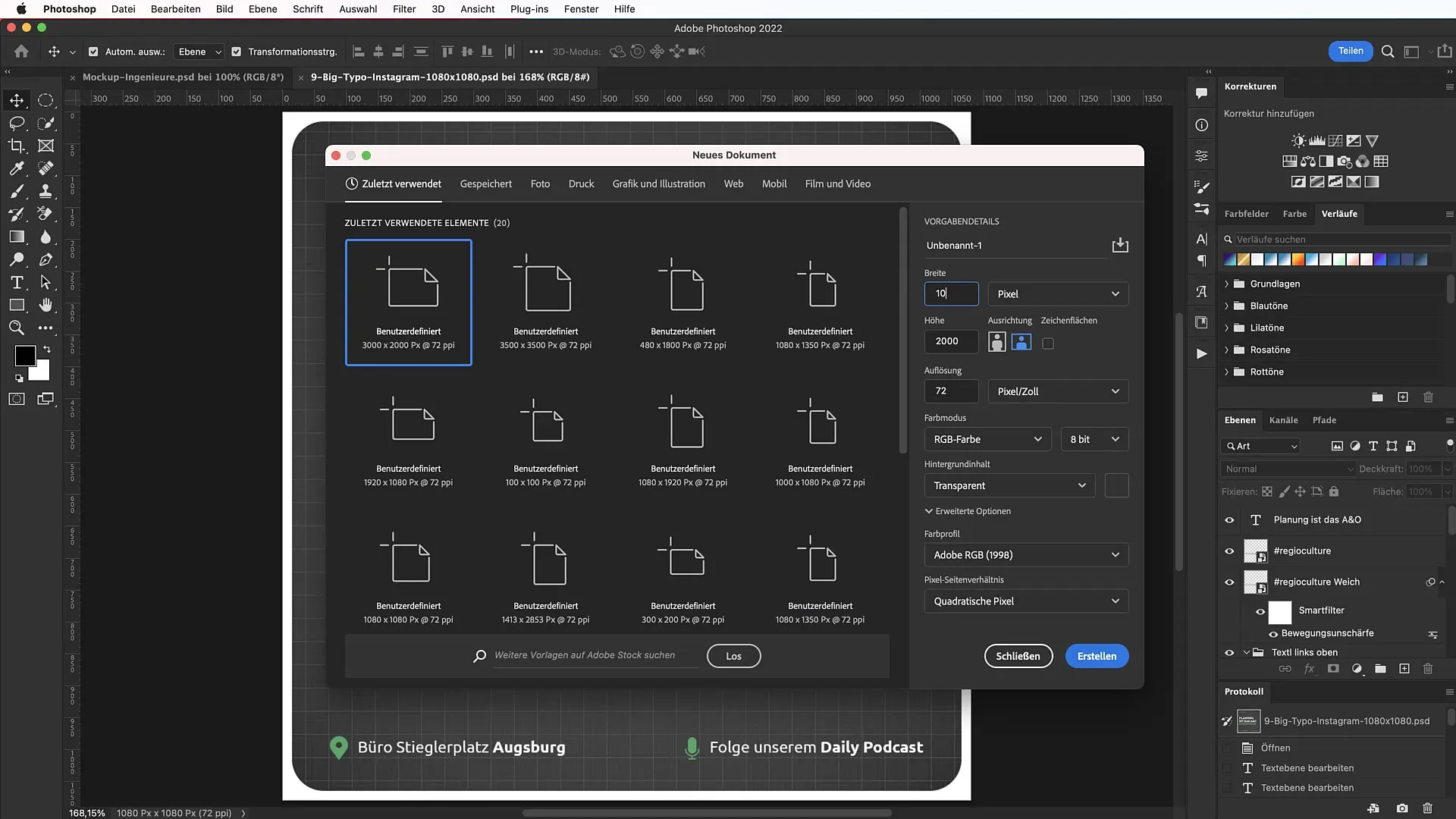 Typography in focus: Guide for your advertising banner in Photoshop