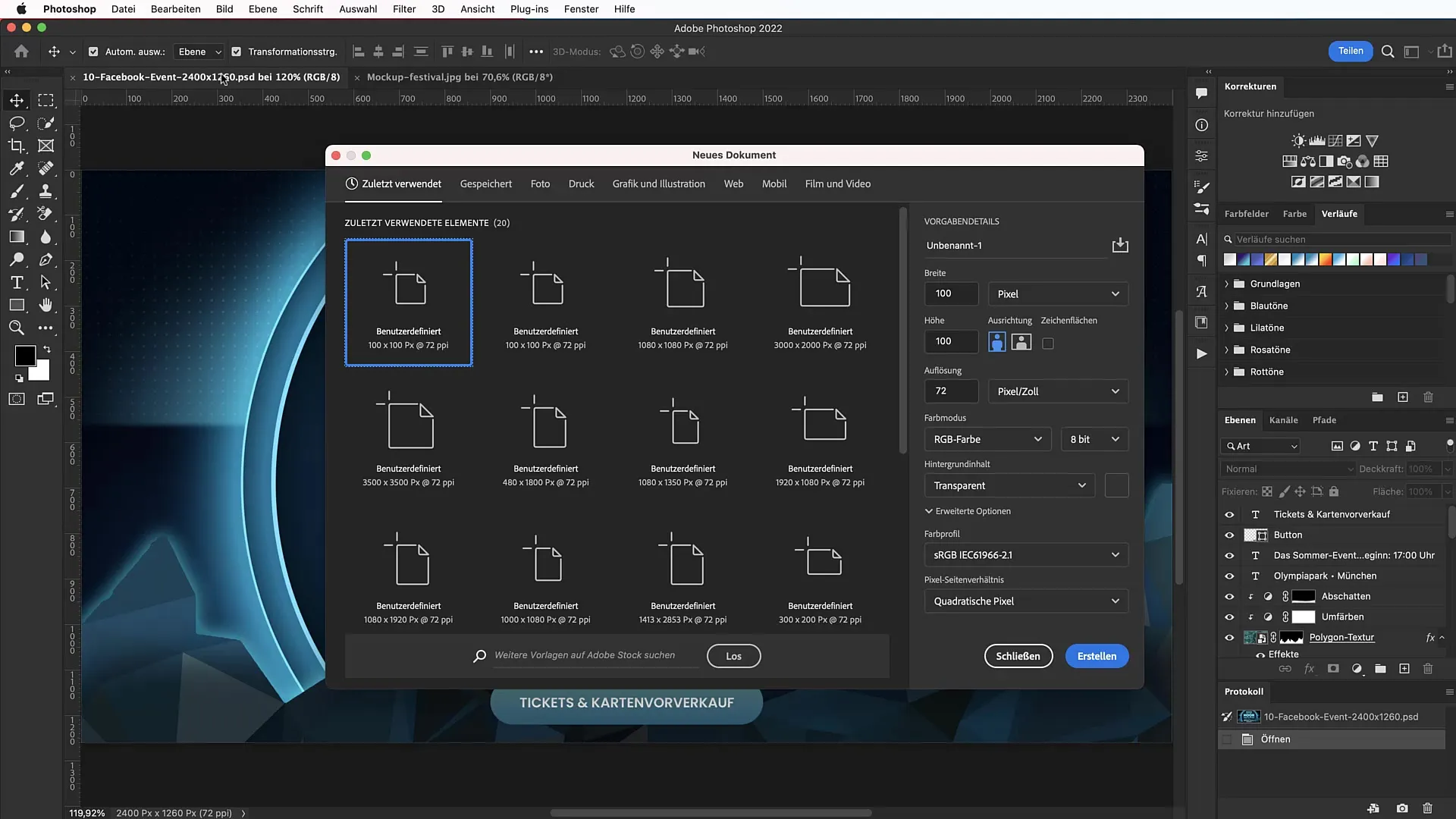 Announce festival events effectively with Photoshop banners