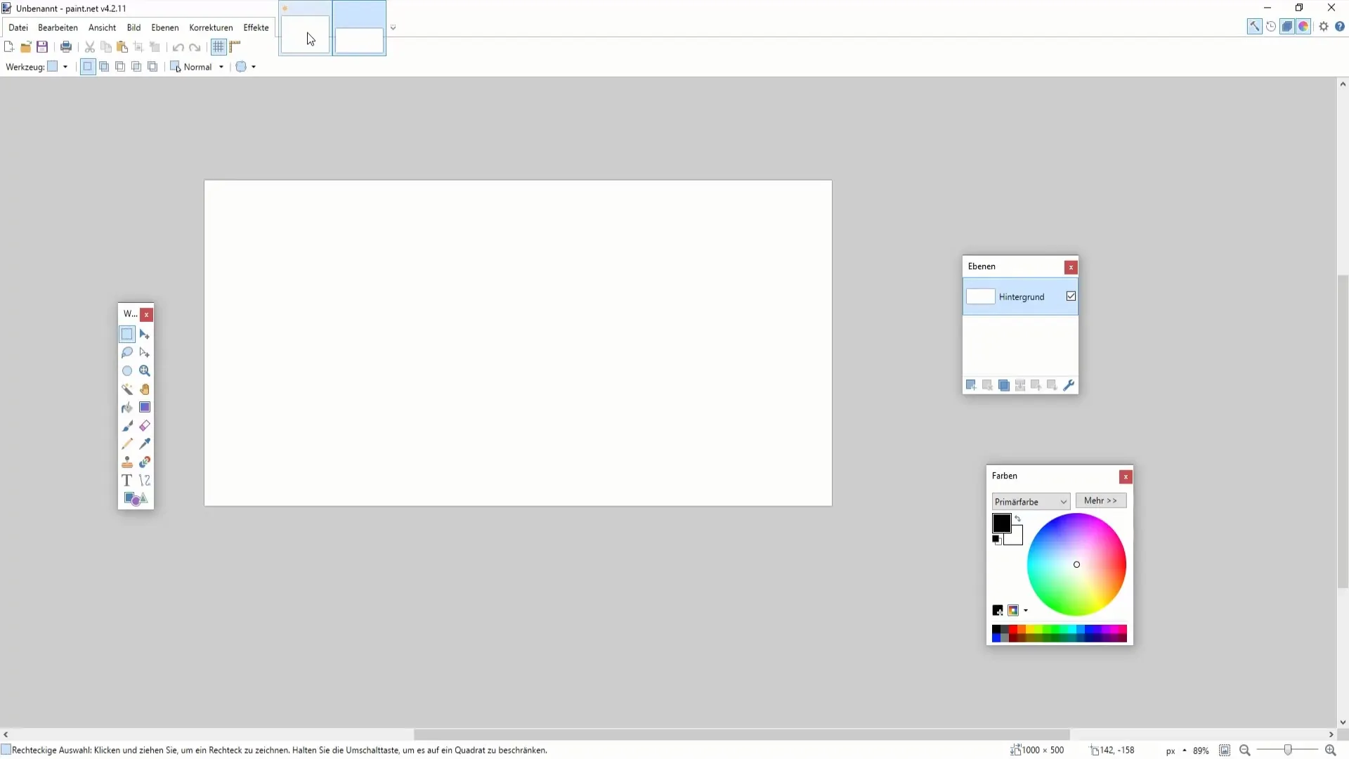 Attēla un audekla izmēra optimizācija programmā Paint.NET