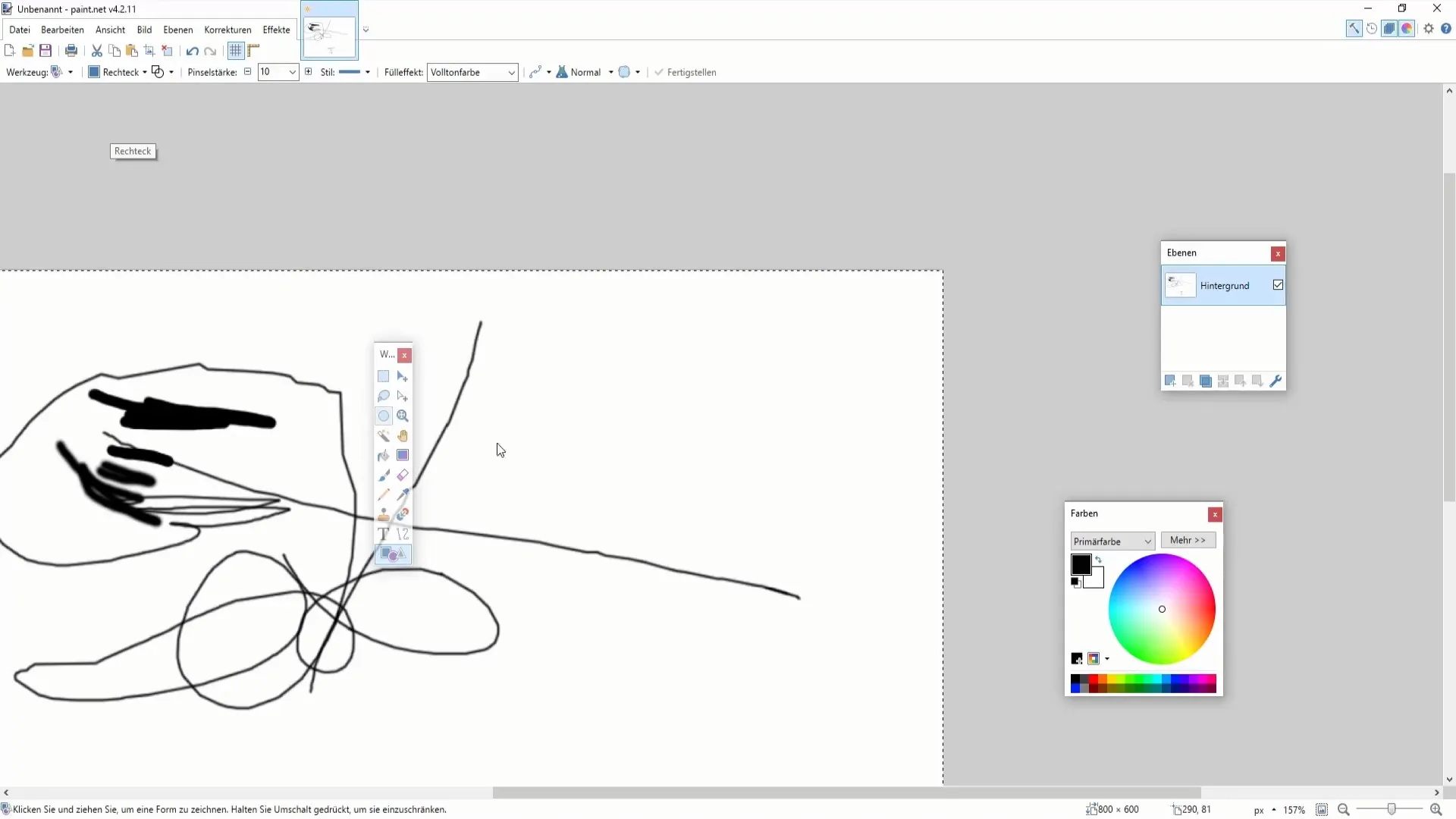 Effectief tekenen en vormgeven in Paint.NET