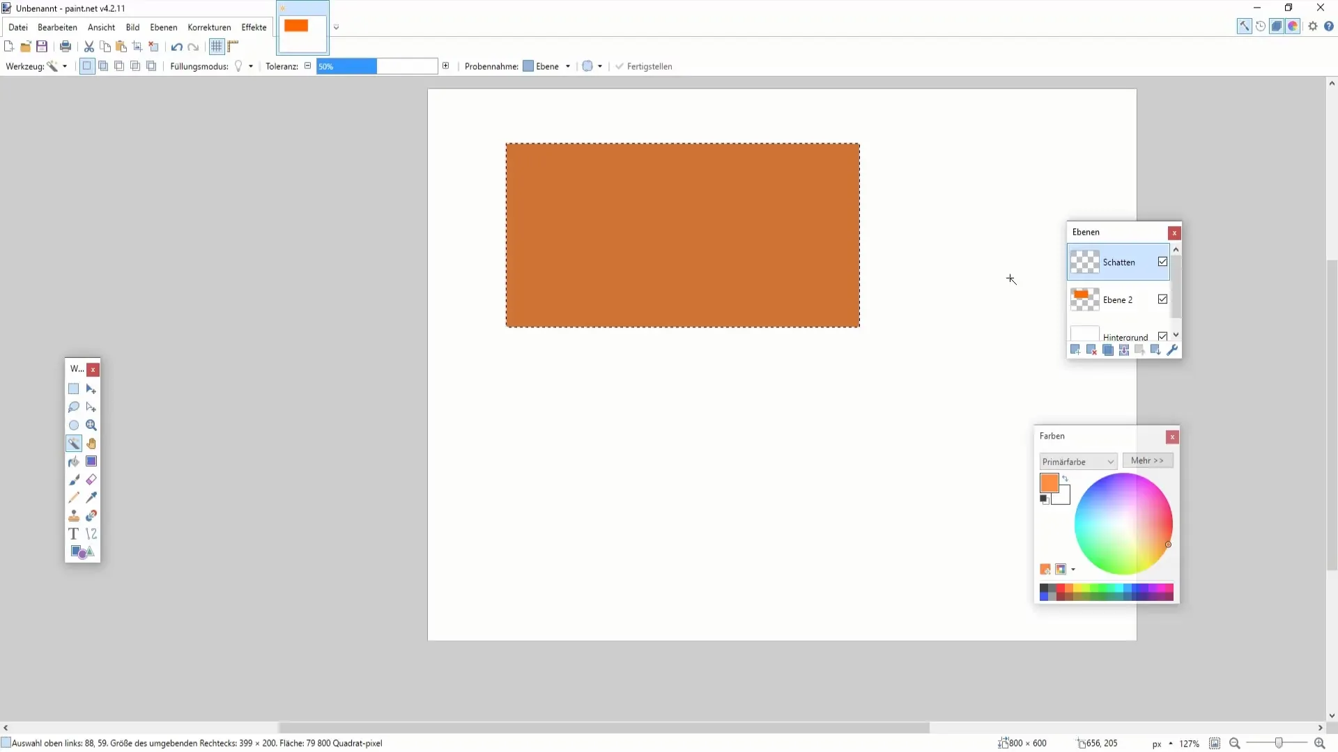 Design de umbre pentru texte și obiecte în Paint.NET