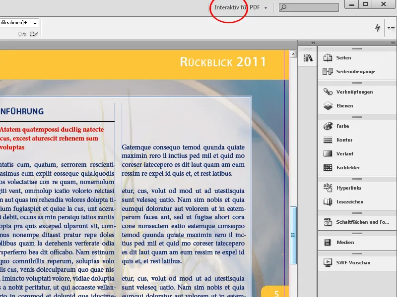 Προσαρμοσμένα μενού και παλέτες στο InDesign