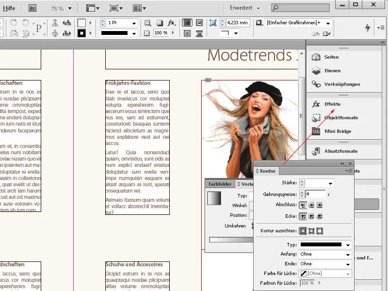 Προσαρμοσμένα μενού και παλέτες στο InDesign