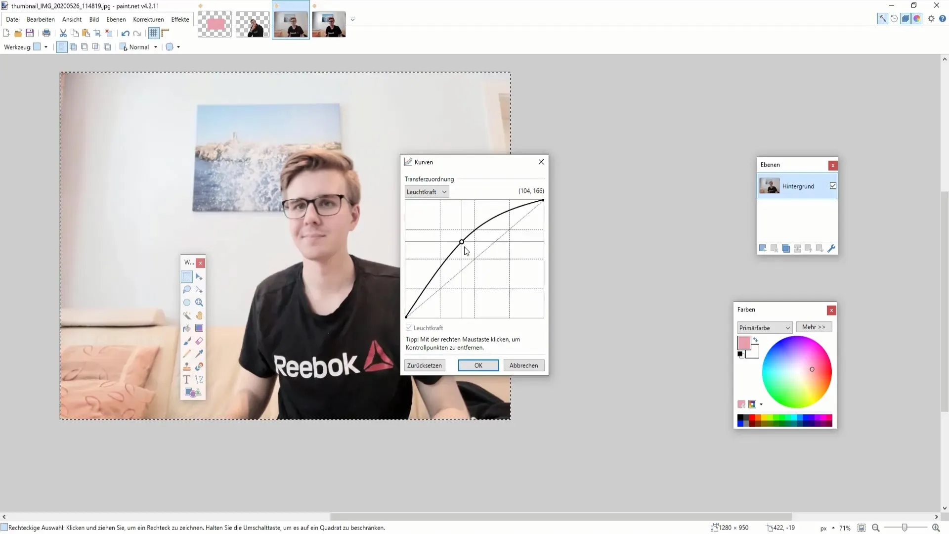Master the corrections in Paint.NET