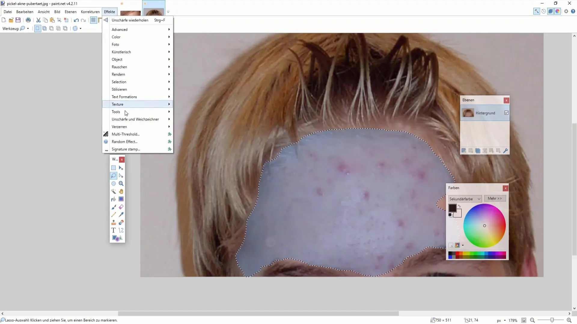 The art of facial retouching with Paint.NET