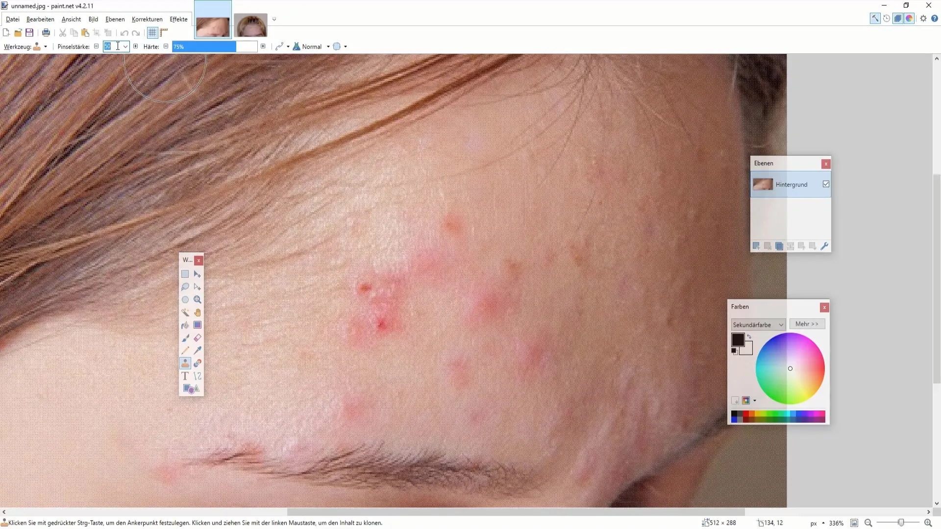 The art of facial retouching with Paint.NET