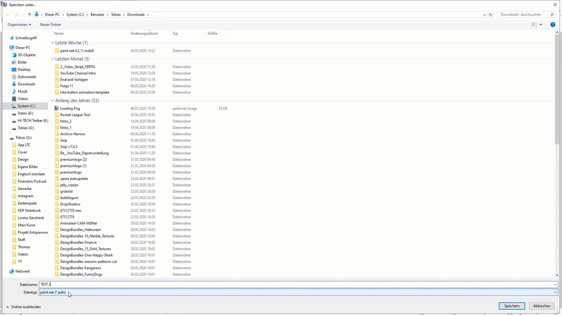 Ecco come salvare correttamente i file in Paint.NET
